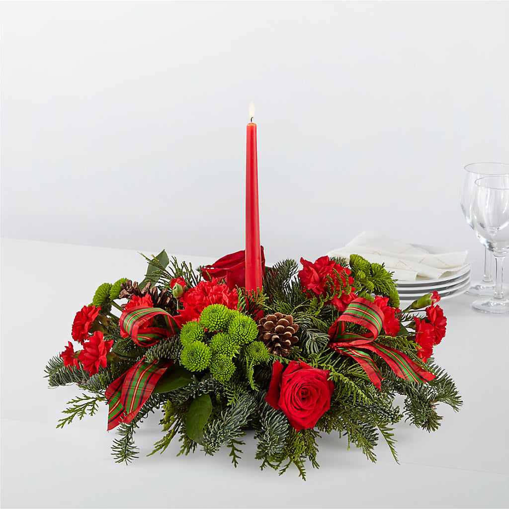 By the Candlelight Centerpiece – Monarca Florist, Yonkers NY