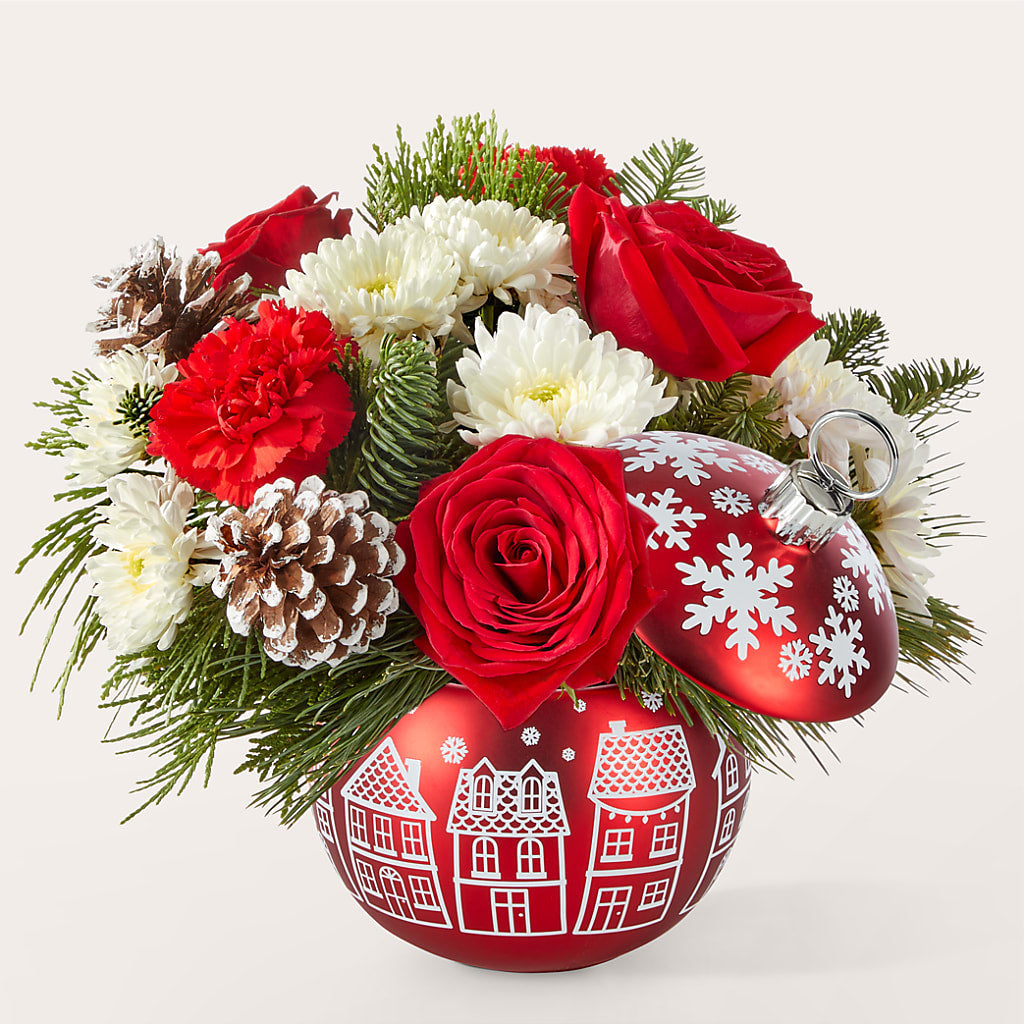 Christmas Village Ornament – Monarca Florist, Yonkers NY