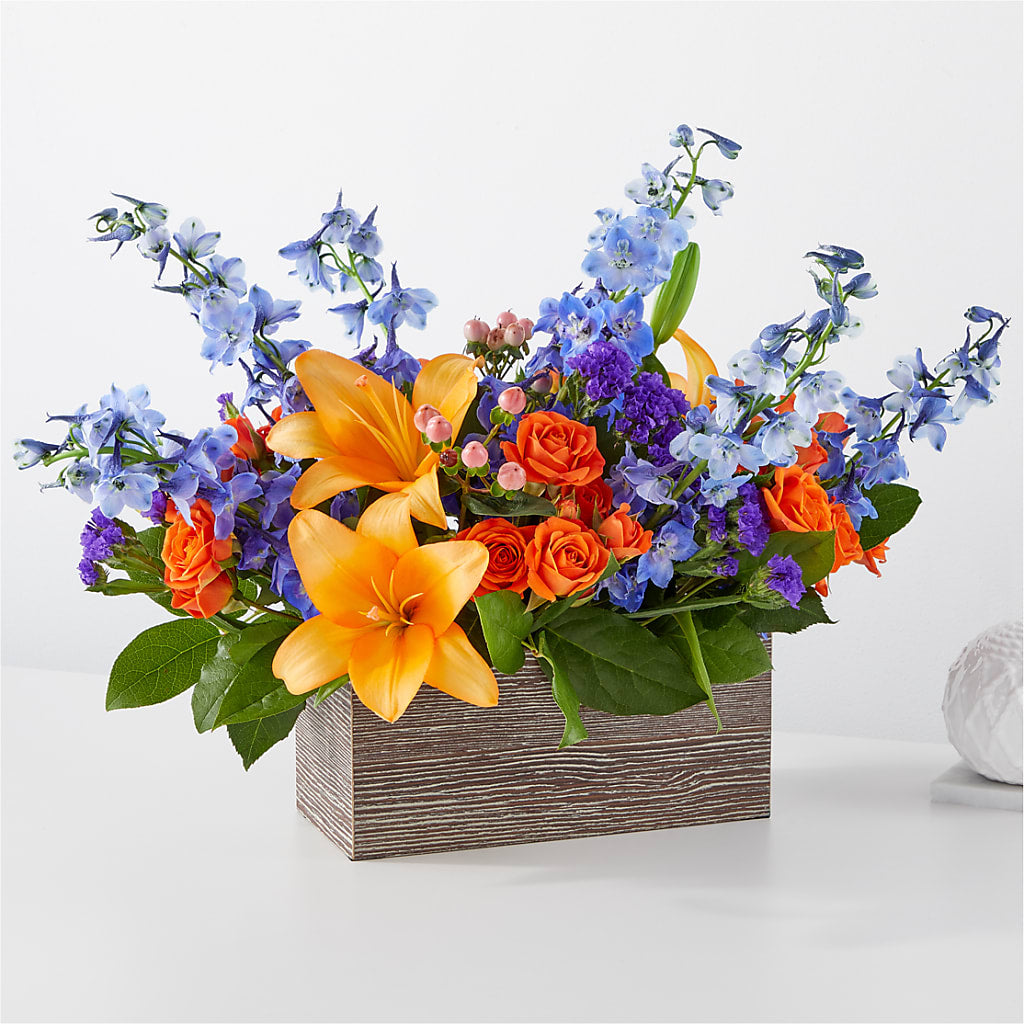 Radiant Citrus Box Bouquet – Monarca Florist, Yonkers NY