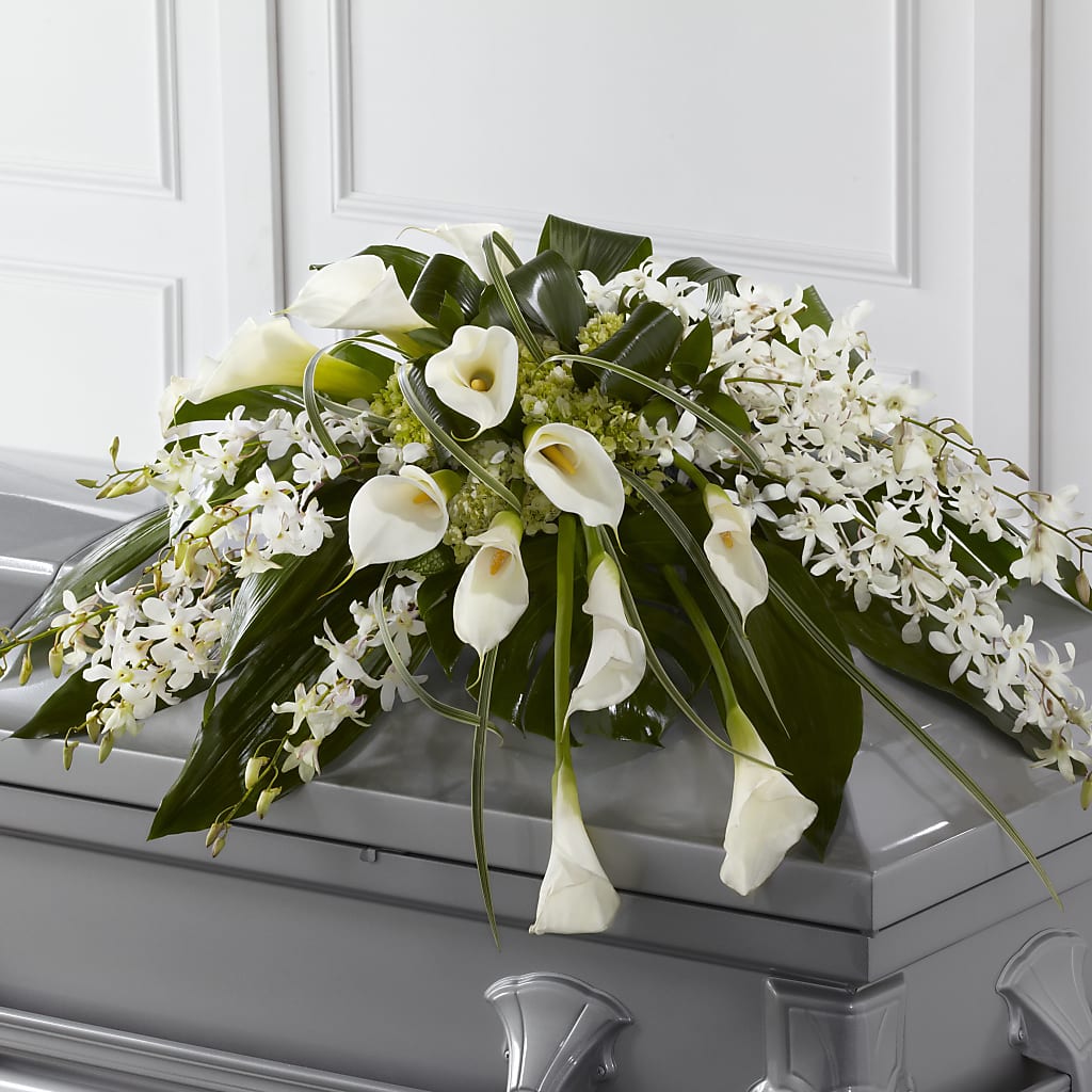 Angel Wings Casket Spray – Monarca Florist, Yonkers NY