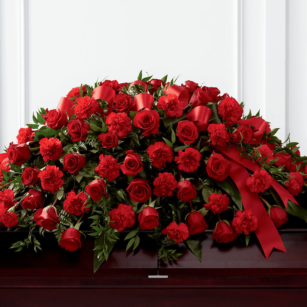 Tribute of Life Casket Spray – Monarca Florist, Yonkers NY