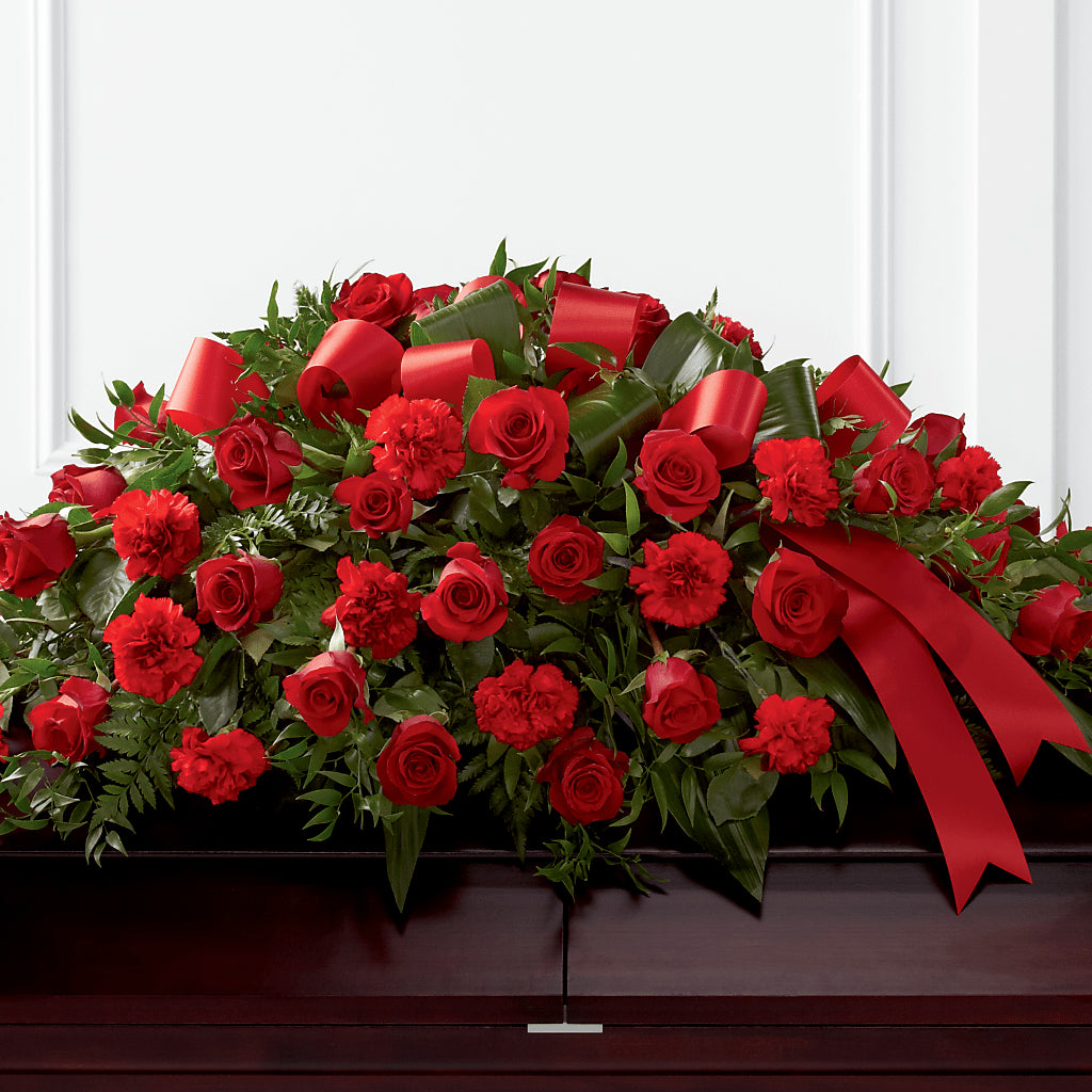 Tribute of Life Casket Spray – Monarca Florist, Yonkers NY