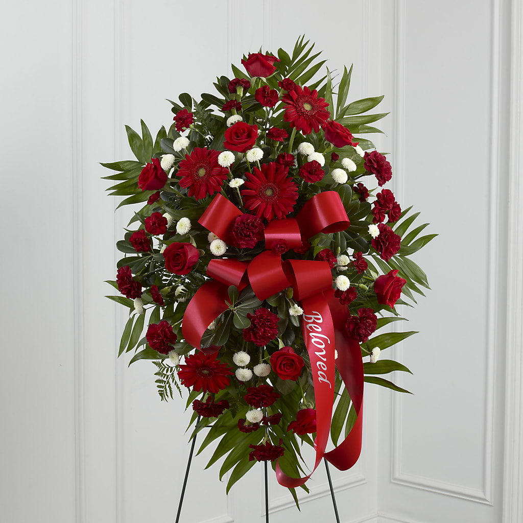 Treasured Memories Standing Spray – Monarca Florist, Yonkers NY