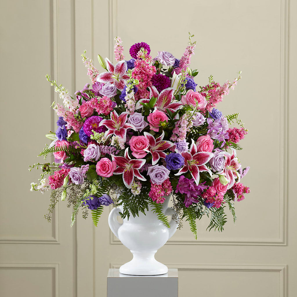 Peaceful Tribute Arrangement – Monarca Florist, Yonkers NY