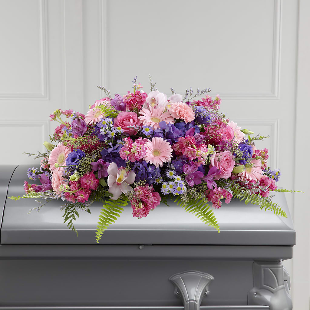Glorious Garden Casket Spray – Monarca Florist, Yonkers NY