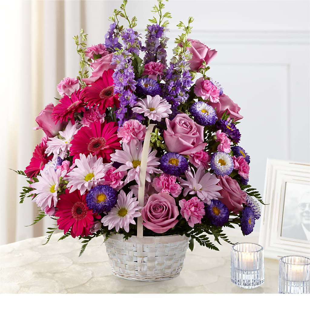 Pastel Peace Basket – Monarca Florist, Yonkers NY