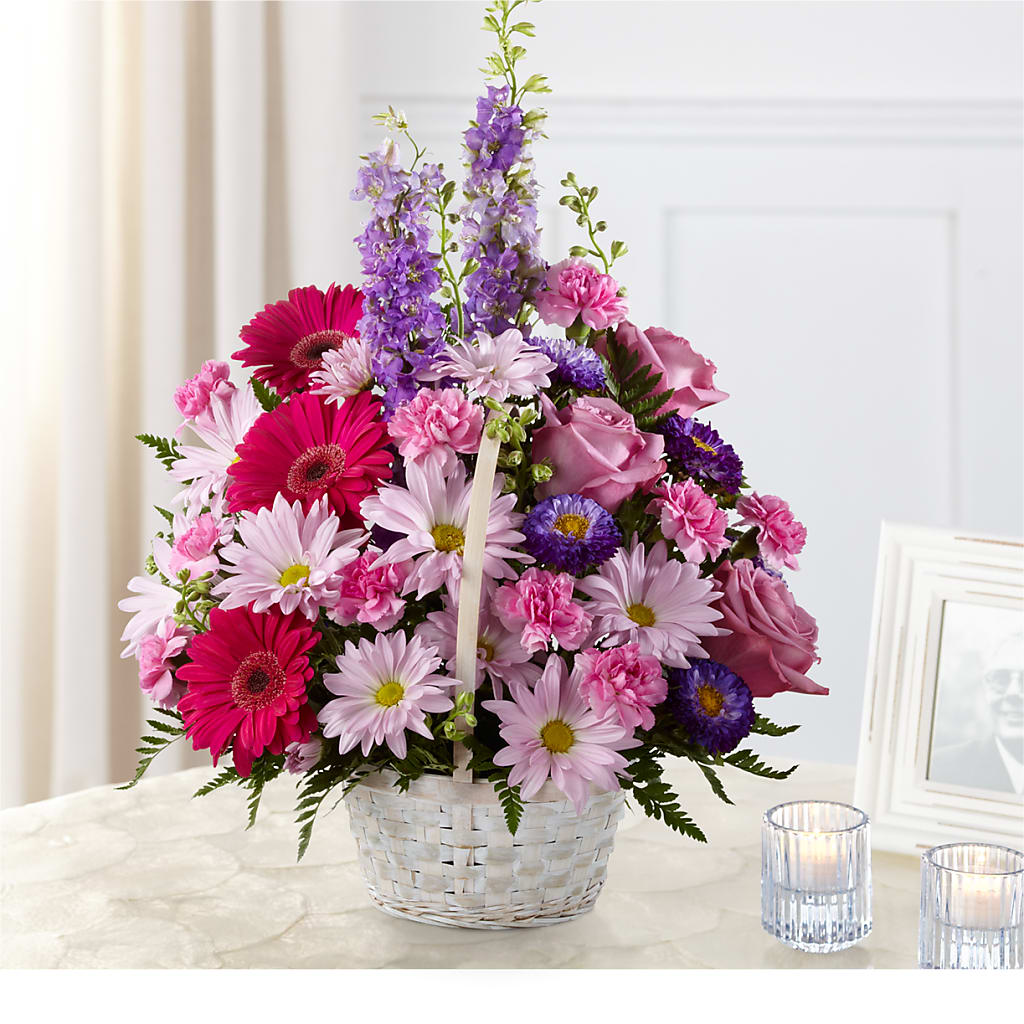 Pastel Peace Basket – Monarca Florist, Yonkers NY