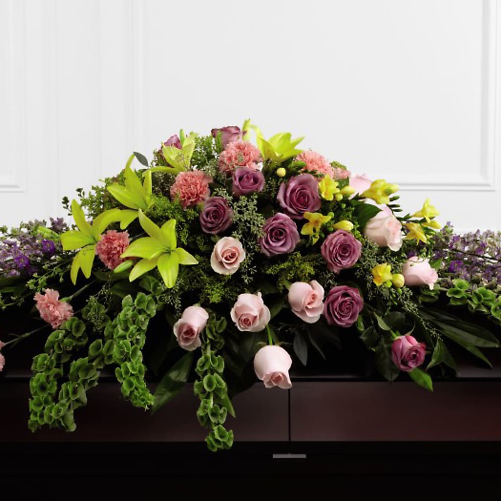 Forever Beloved Casket Spray – Monarca Florist, Yonkers NY