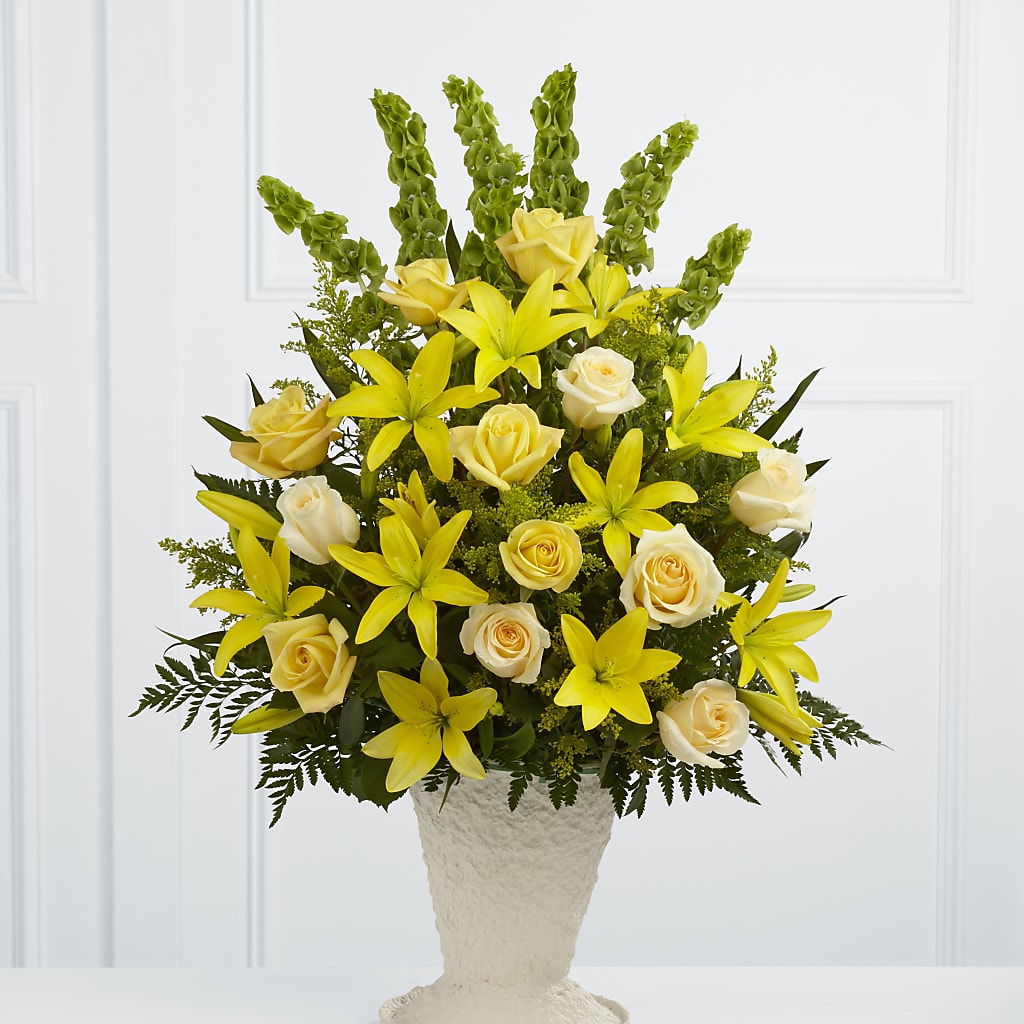 Golden Memories Arrangement – Monarca Florist, Yonkers NY