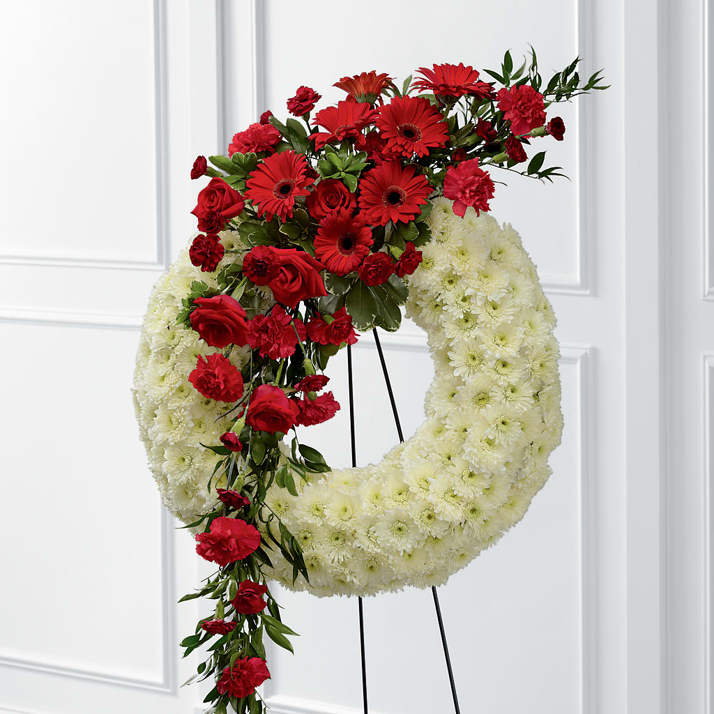 Graceful Tribute Wreath – Monarca Florist, Yonkers NY