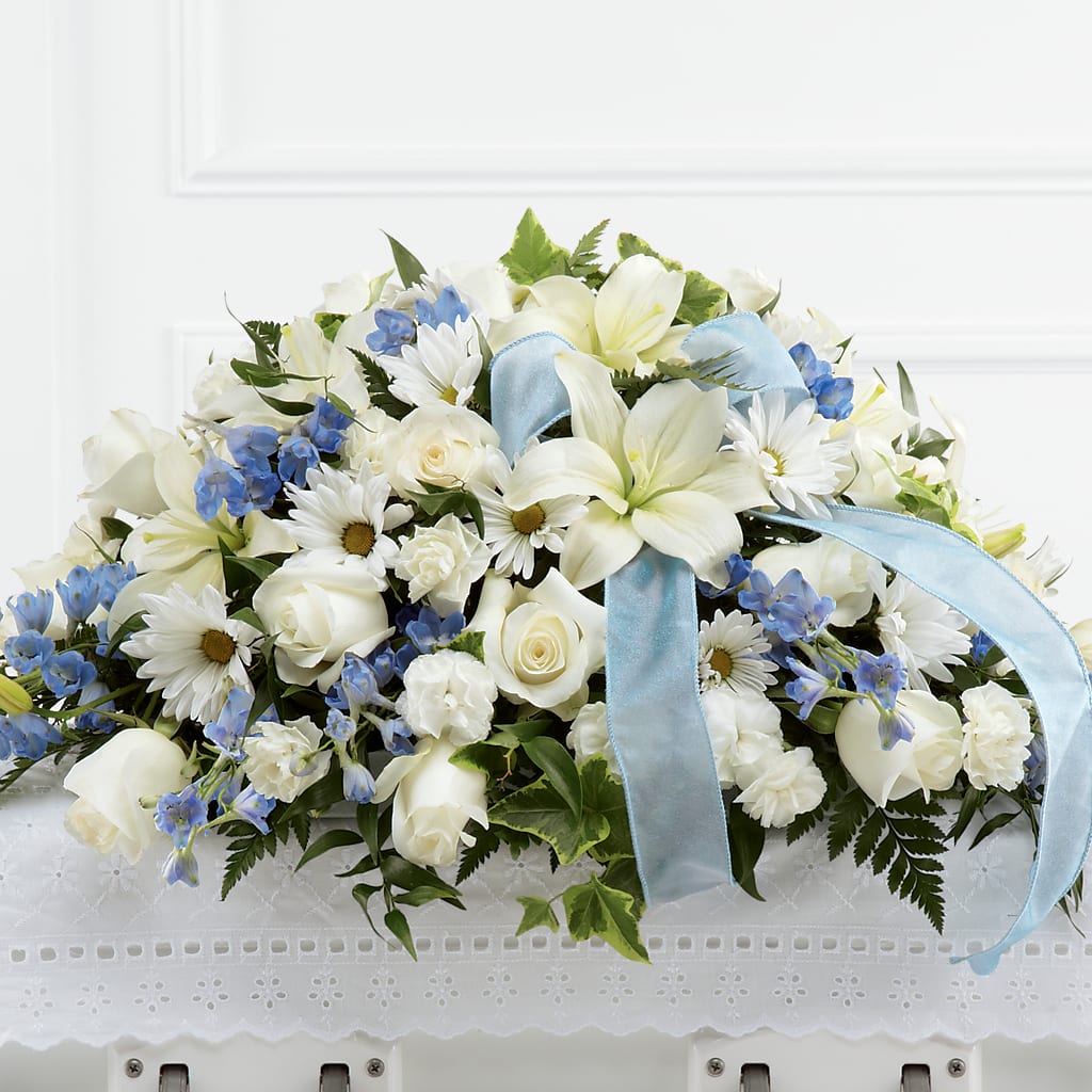Tender Treasure Casket Spray – Monarca Florist, Yonkers NY
