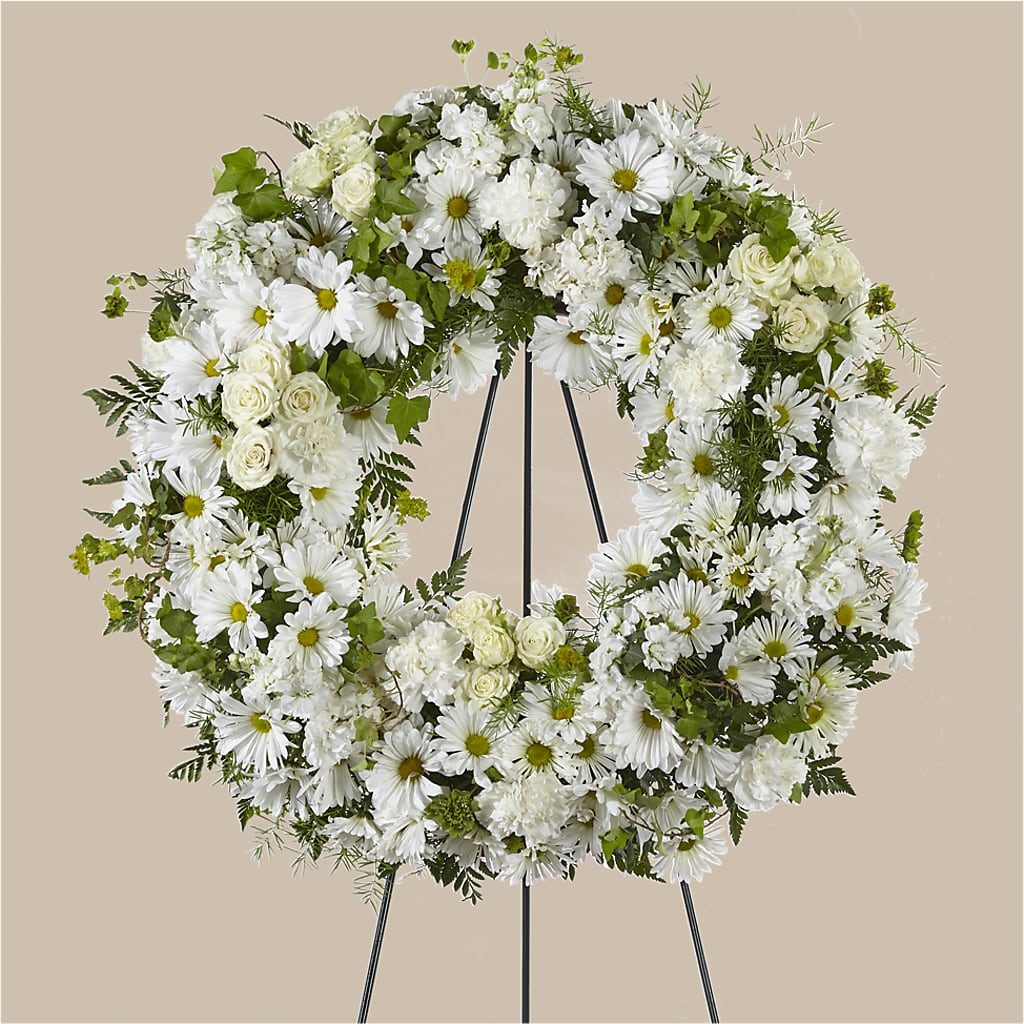 Faithful Wishes Wreath – Monarca Florist, Yonkers NY