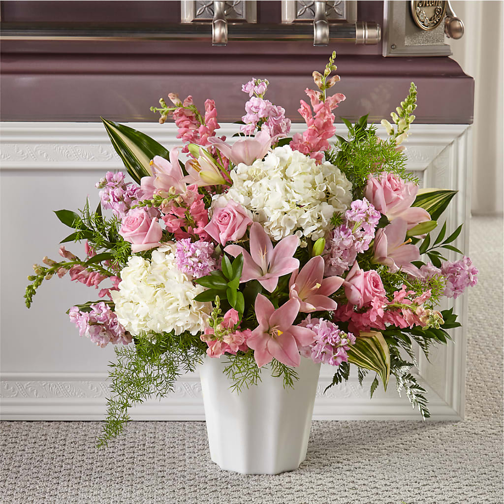 Simply Serene Floor Basket – Monarca Florist, Yonkers NY
