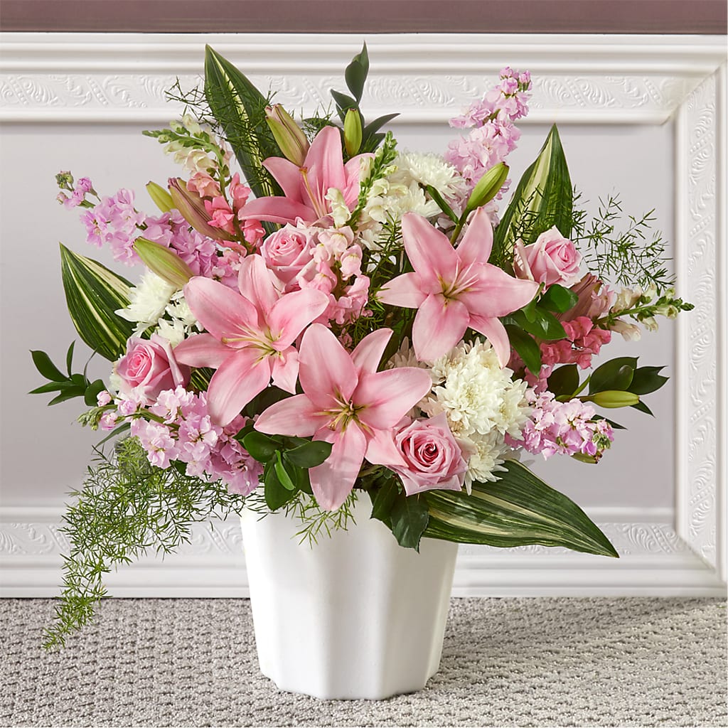 Simply Serene Floor Basket – Monarca Florist, Yonkers NY