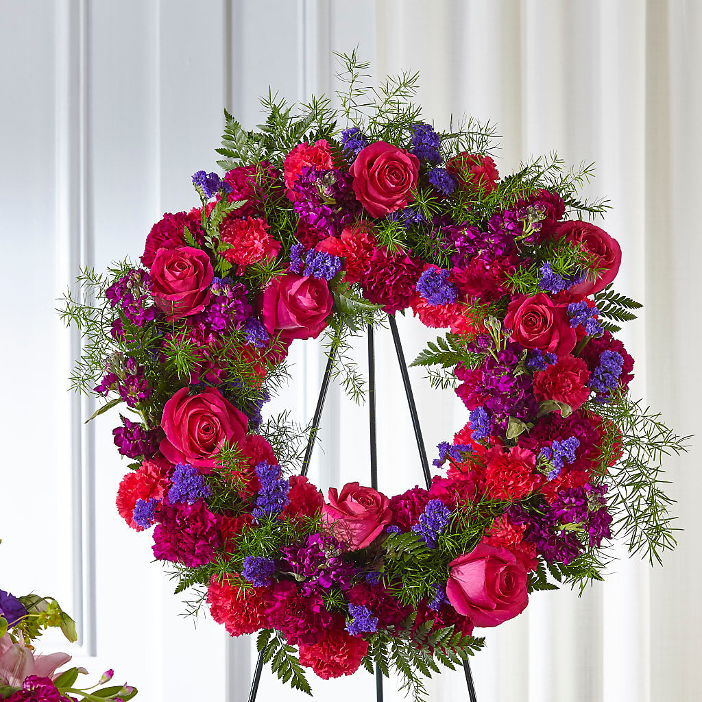 Calming Colors Wreath – Monarca Florist, Yonkers NY