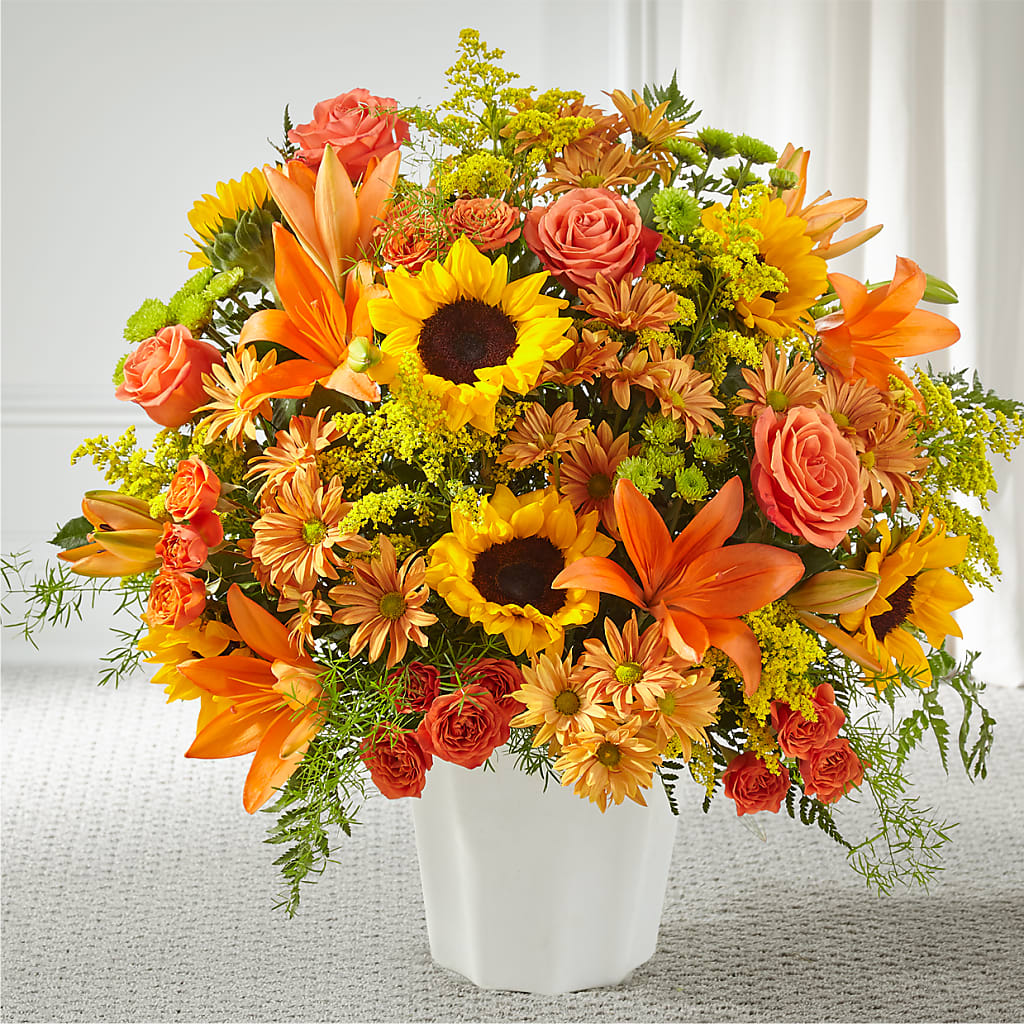 Harvest Thoughts Floor Basket – Monarca Florist, Yonkers NY