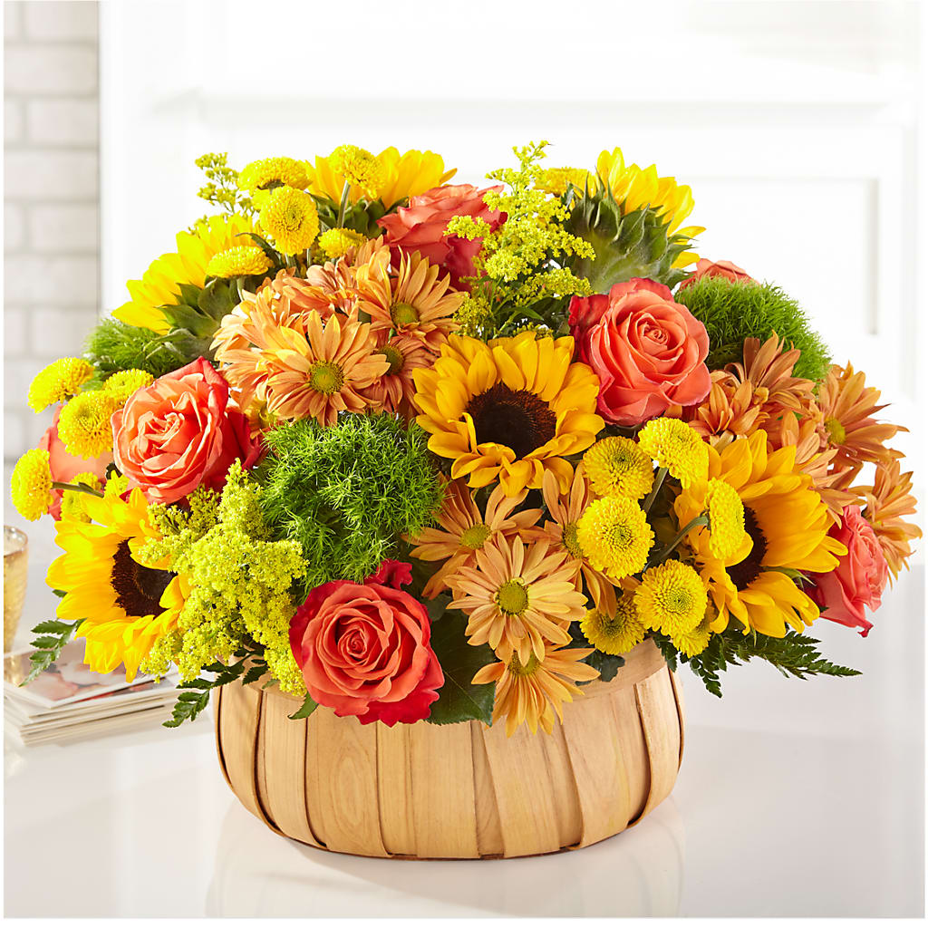 Harvest Sunflower Basket – Monarca Florist, Yonkers NY