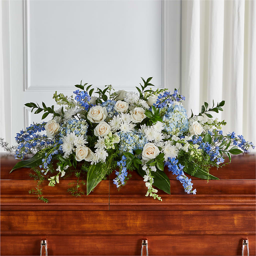 Timeless Essence Casket Spray – Monarca Florist, Yonkers NY