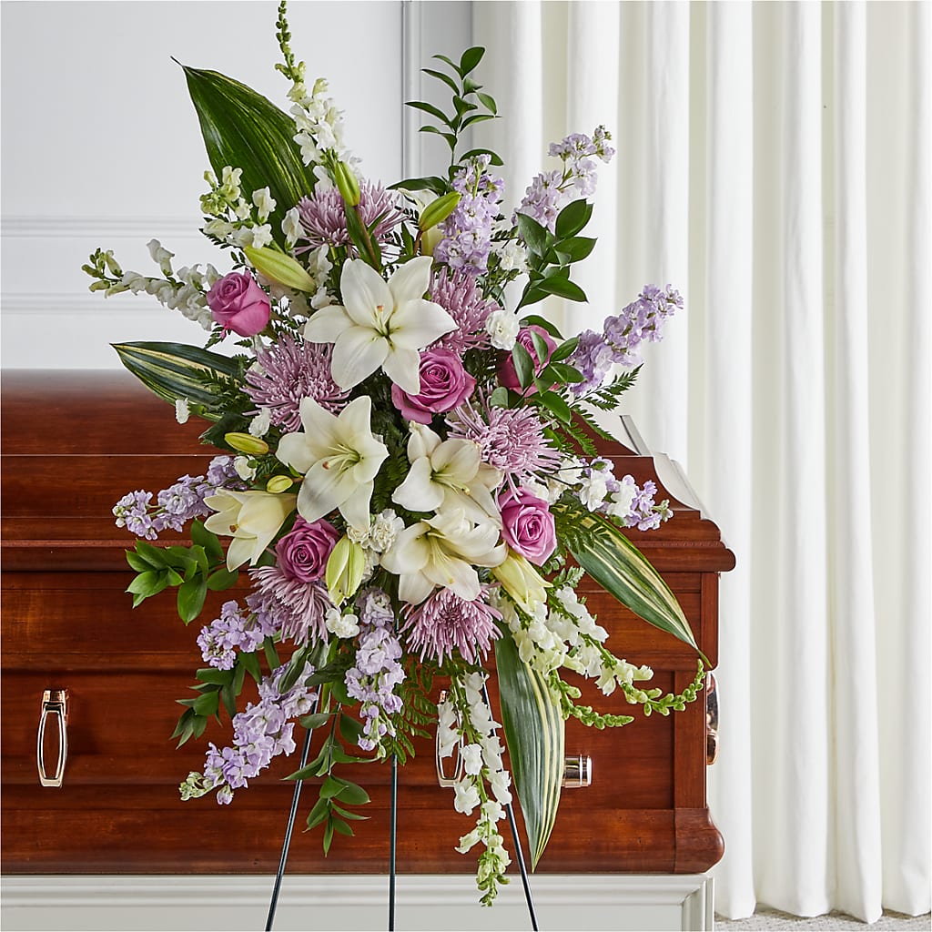 Grateful Hearts Standing Spray – Monarca Florist, Yonkers NY
