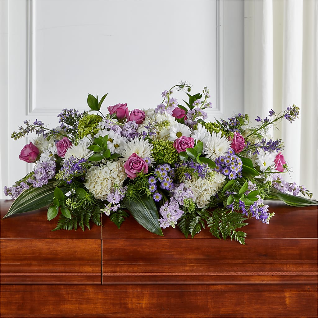 Meadows of Serenity Casket Spray – Monarca Florist, Yonkers NY