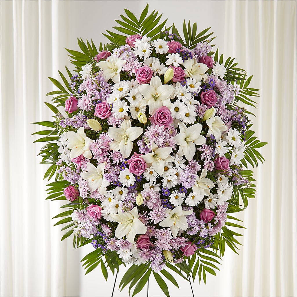 Surrounded by Love Standing Spray – Monarca Florist, Yonkers NY