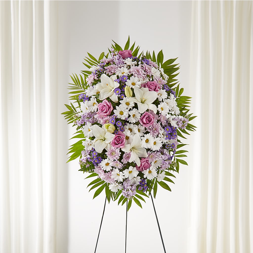 Surrounded by Love Standing Spray – Monarca Florist, Yonkers NY