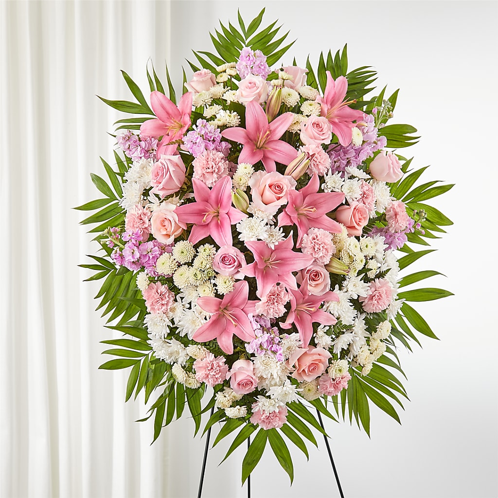 Offering Solace Standing Spray – Monarca Florist, Yonkers NY