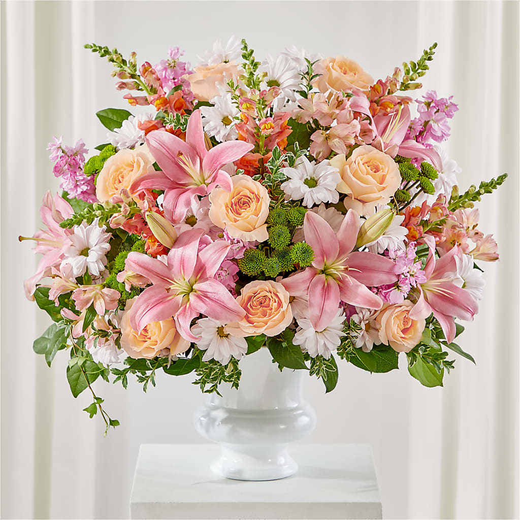 Heartfelt Gesture Urn Arrangement – Monarca Florist, Yonkers NY