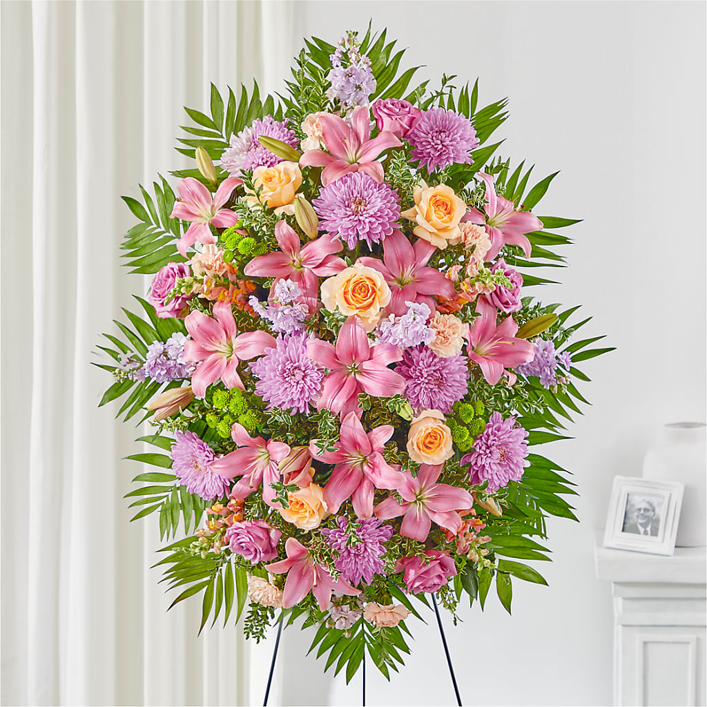 Love & Light Standing Spray – Monarca Florist, Yonkers NY
