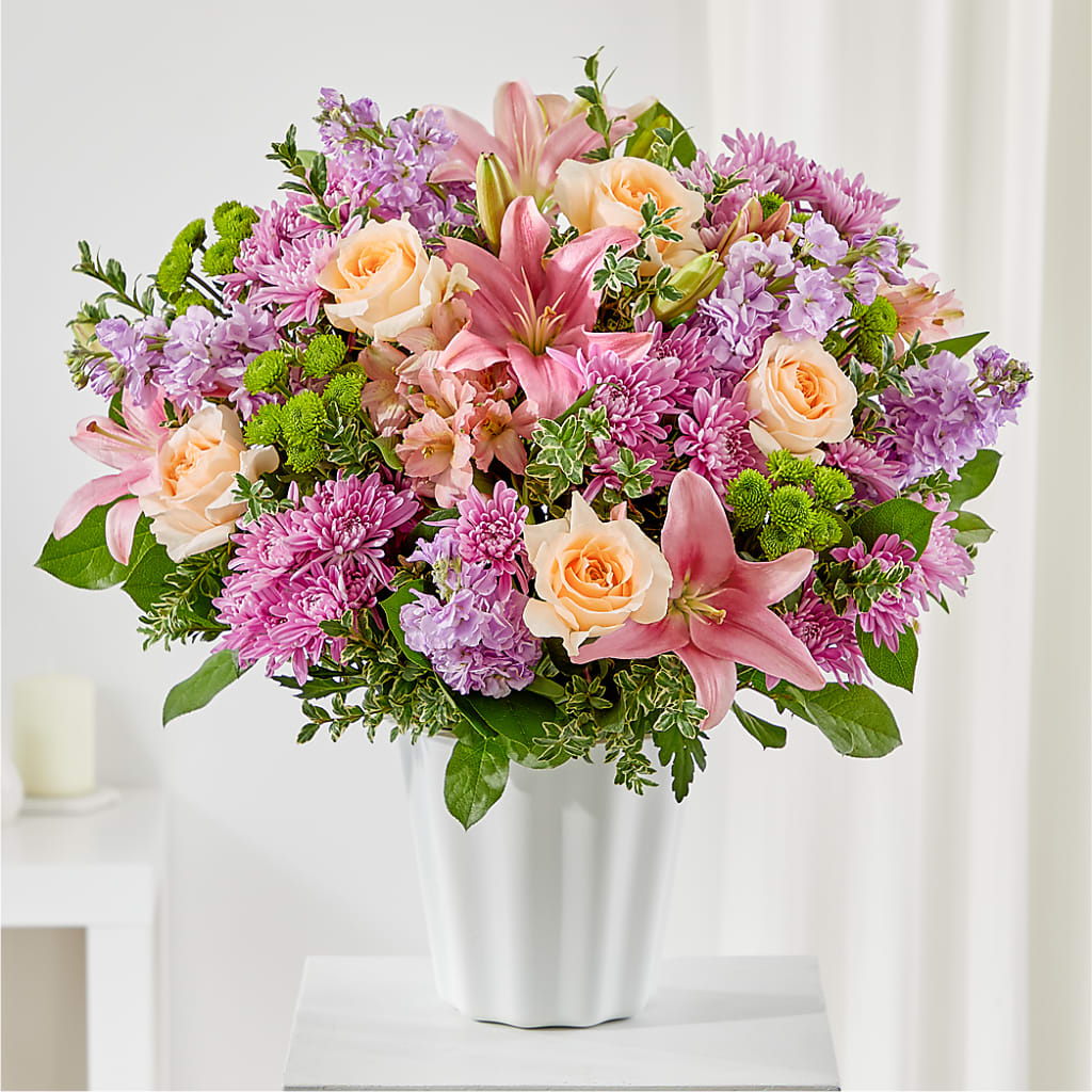 Supportive Embrace Tabletop Basket – Monarca Florist, Yonkers NY