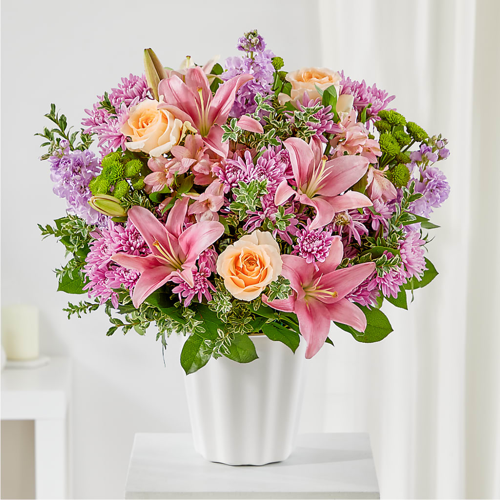Supportive Embrace Tabletop Basket – Monarca Florist, Yonkers NY