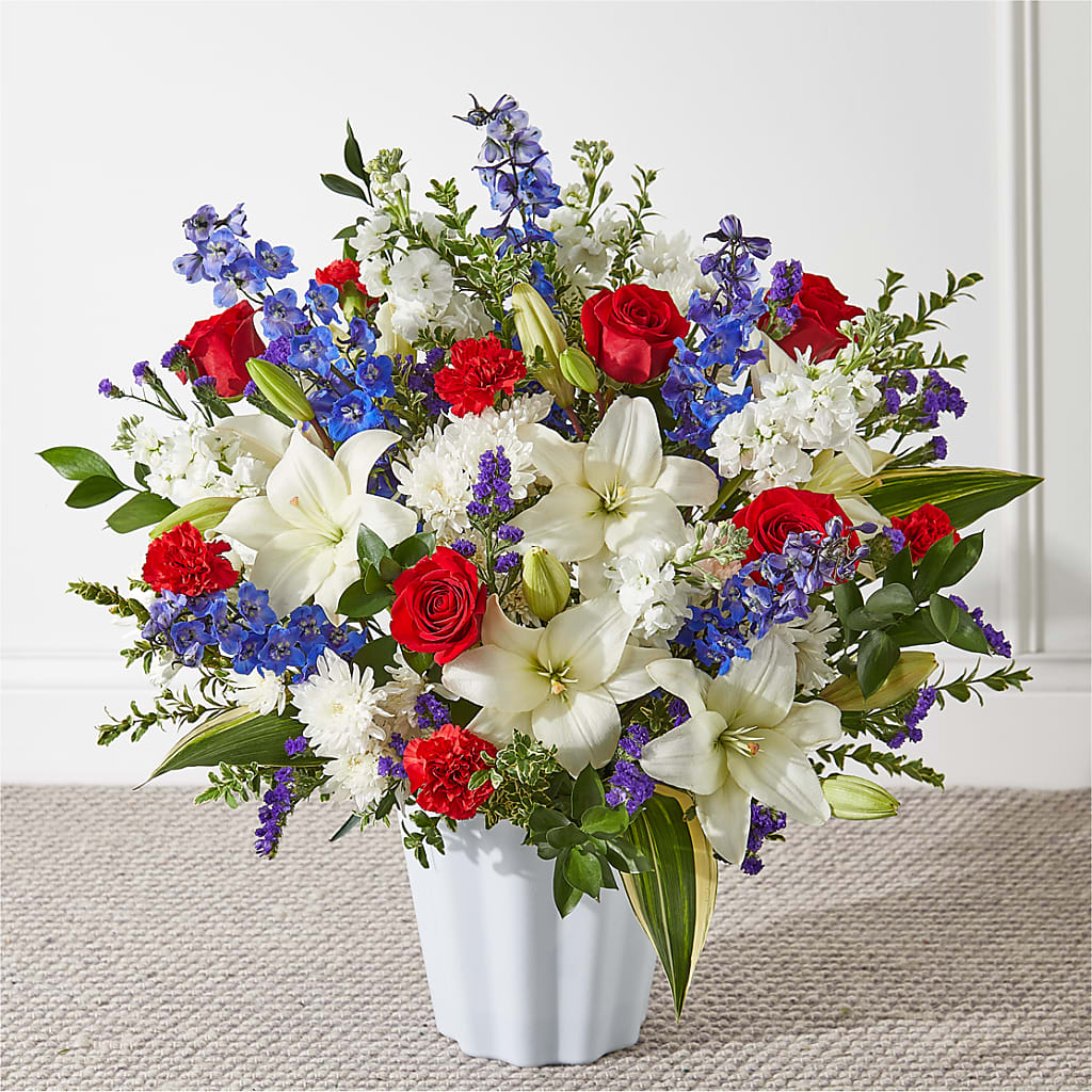 Consoled Floor Basket – Monarca Florist, Yonkers NY