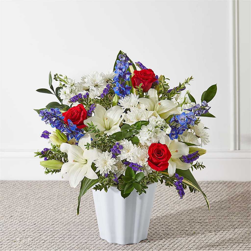 Consoled Floor Basket – Monarca Florist, Yonkers NY
