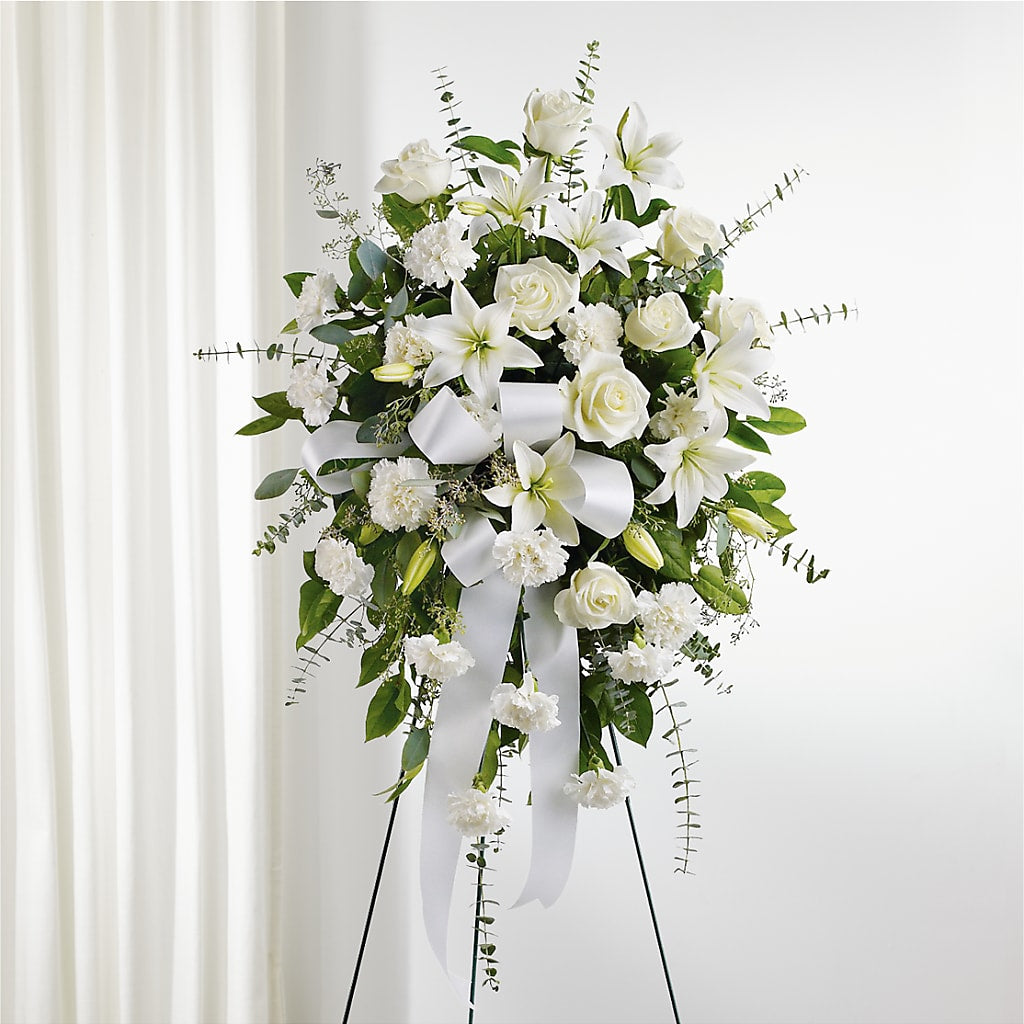 With Care Standing Spray – Monarca Florist, Yonkers NY