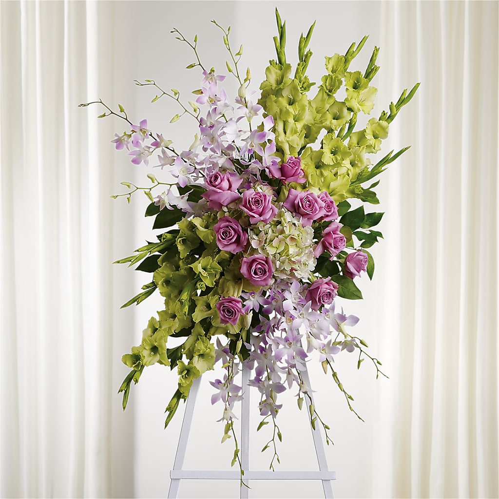Lasting Legacy Standing Spray – Monarca Florist, Yonkers NY