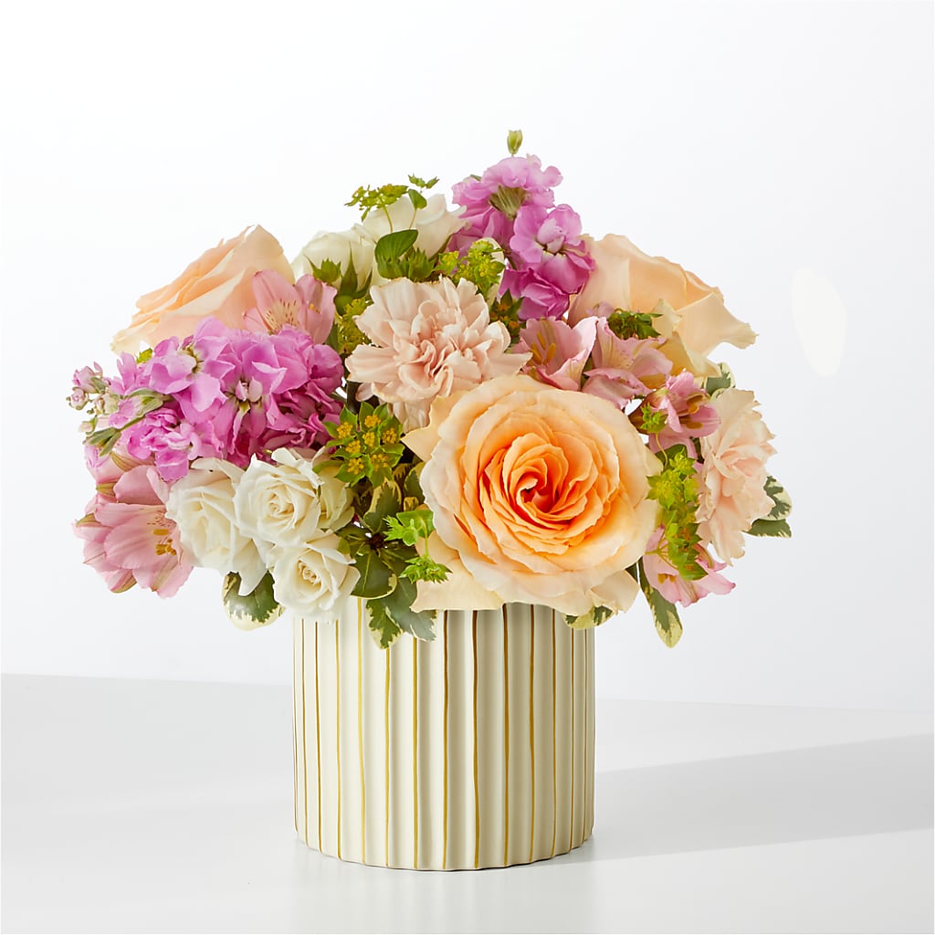 Paradise Bouquet with Ivory Vase – Monarca Florist, Yonkers NY