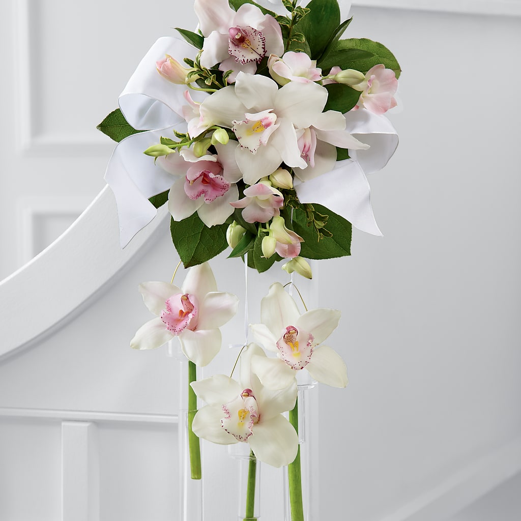 Perfect Entrance Pew Arrangement – Monarca Florist, Yonkers NY
