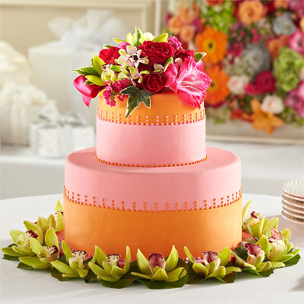 Sweet Citrus Cake Decor – Monarca Florist, Yonkers NY
