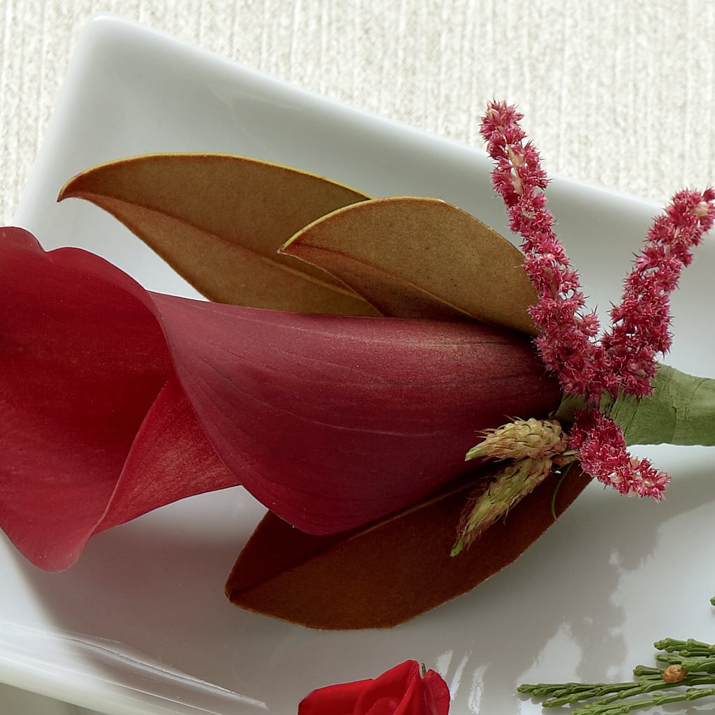 Red Calla Boutonniere – Monarca Florist, Yonkers NY