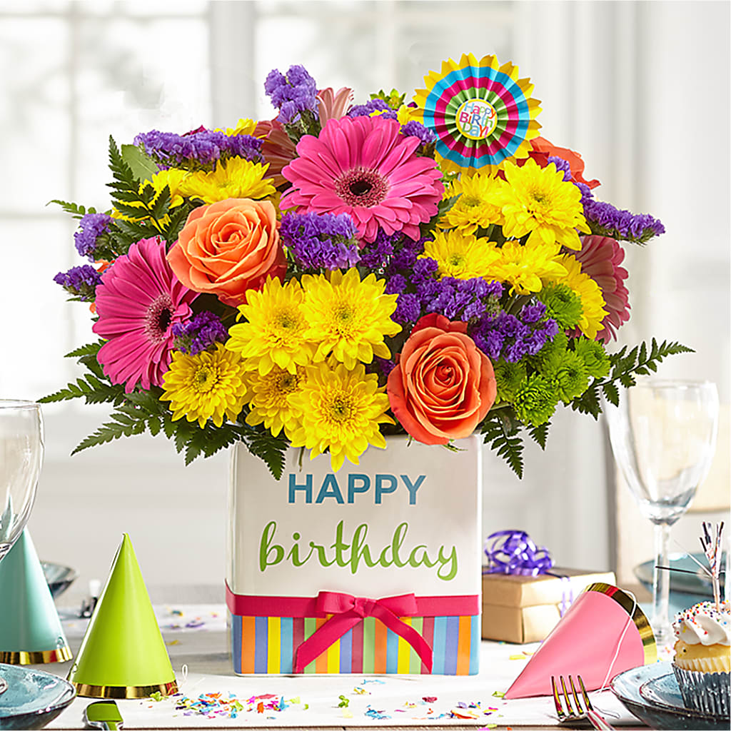Birthday Brights Bouquet –  Monarca Florist, Yonkers NY