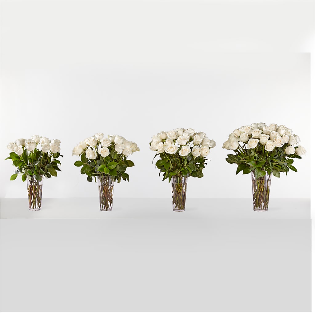 Long Stem White Rose Bouquet –  Monarca Florist, Yonkers NY