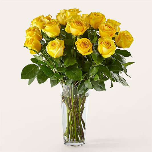 Long Stem Yellow Rose Bouquet –  Monarca Florist, Yonkers NY