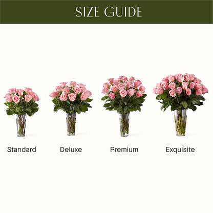 Long Stem Pink Rose Bouquet –  Monarca Florist, Yonkers NY