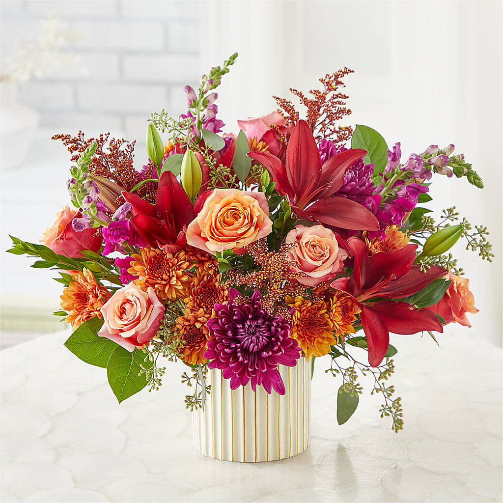 Burgundy Landscape Bouquet –  Monarca Florist, Yonkers NY