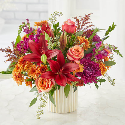Burgundy Landscape Bouquet –  Monarca Florist, Yonkers NY