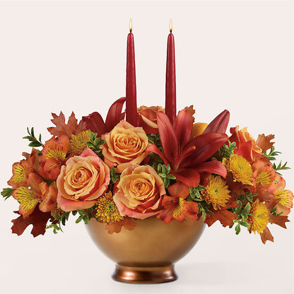 Harvest Table Centerpiece –  Monarca Florist, Yonkers NY