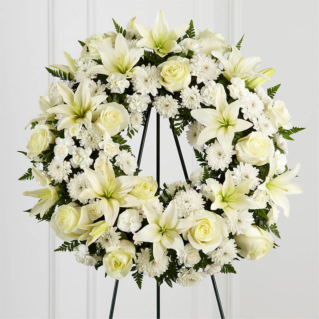 Treasured Tribute Wreath –  Monarca Florist, Yonkers NY