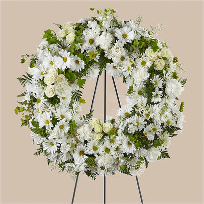 Faithful Wishes Wreath –  Monarca Florist, Yonkers NY