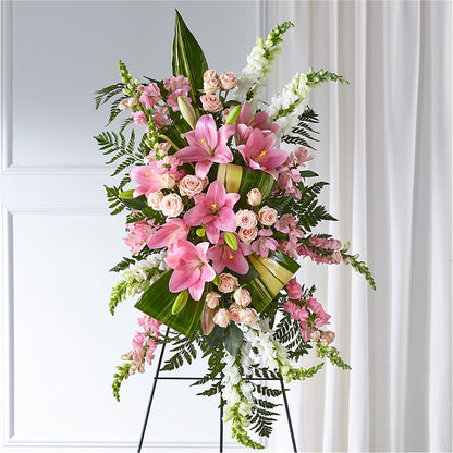 Elegant Embrace Standing Spray –  Monarca Florist, Yonkers NY