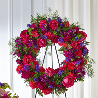 Calming Colors Wreath –  Monarca Florist, Yonkers NY